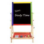 Double-Sided Magnetic Blackboard Lift Easel Rack-Mounted Graffiti Tablet School Blackboard