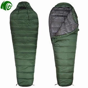 Down Sleeping bag for camping waterproof breathable sleeping bag army