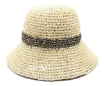 DS Bulk Mix-colors Paper Straw Crochet Bucket hat for Women Summer Hat
