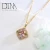 Import DTINA ES-0312 Womens Jewelry Fashion Jewelry Set 18k Gold Plated Jewelry Wholesale from China
