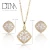 DTINA ES-0312 Womens Jewelry Fashion Jewelry Set 18k Gold Plated Jewelry Wholesale