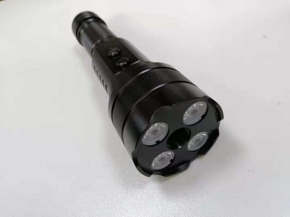Dual-use flashlight-converts white and laser light