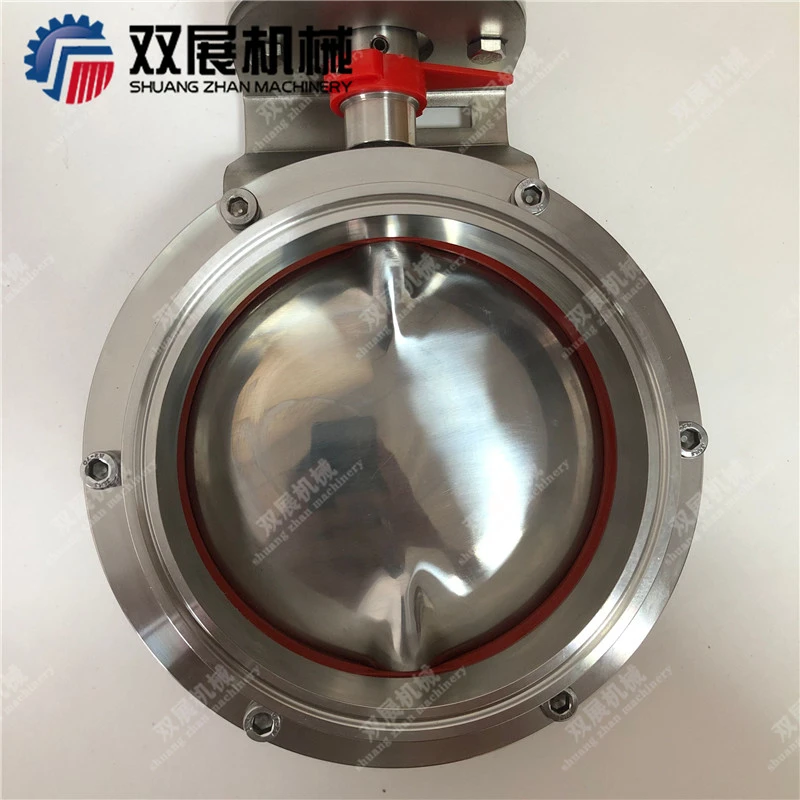 easy-maintenance FPM/FKM valve seat stainless steel pneumatic butterfly valve single acting spring return actuator