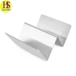Eco-Friendly Home Restaurant Stackable 1-2 Cavity Double Sided Stainless Steel Taco Holders for Children