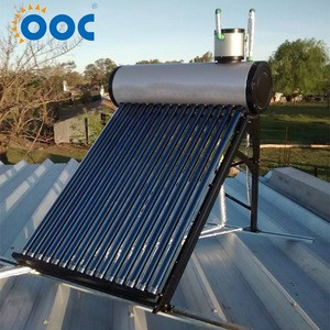 eco-friendly low-pressure solar water heater for home using solar geyser with feeder tank