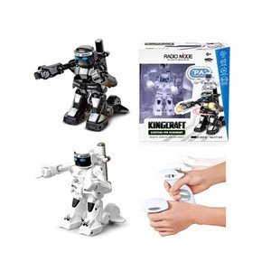 Educational toy multifunction fighting rc robot with lights and music HC405366