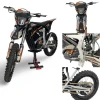 EEC Road Legal 12000 Watts Adult Electric Motocross with 72V 50A Removable Lithium Battery