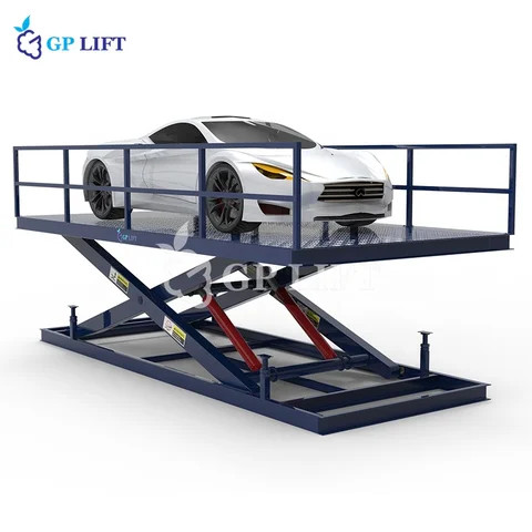 Eevadores para autos home villa hydraulic scissor car lift fixed double deck car lift