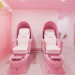 egg shape luxury pedicure spa massage chair for nail salon