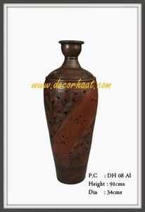 Elegant Handmade Terracotta Floor Vase For Your Office and Homes
