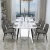Import Elegant Luxury Style Modern Golden Frame Marble Slab Top Dining Table Furniture from China