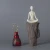 Import Elegant vintage home decoration ivory white ceramic model of yoga lady art sculpture with the base from China
