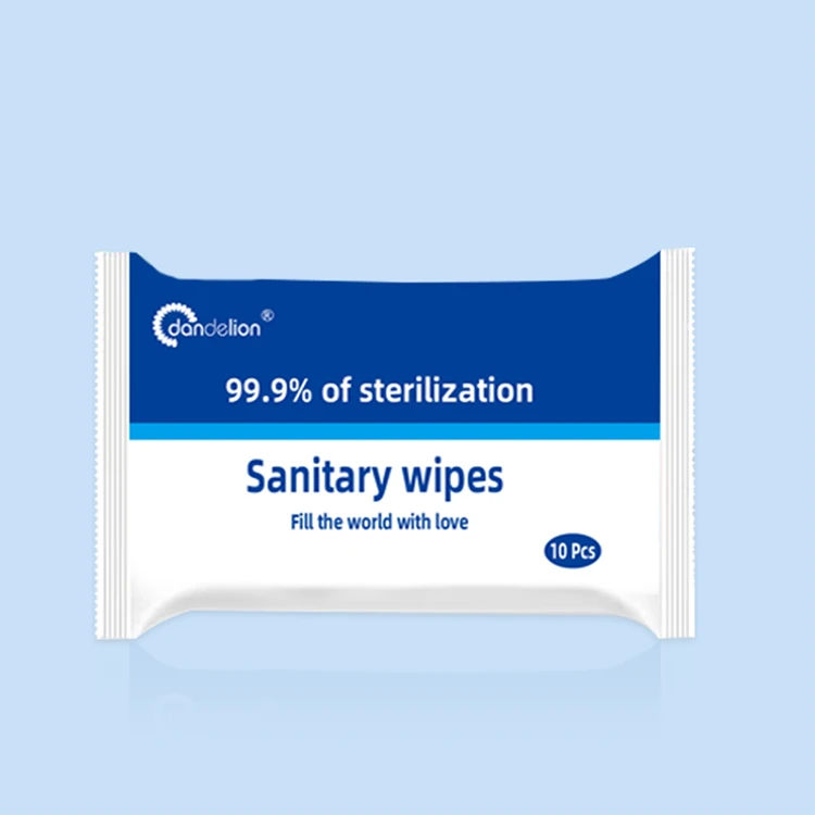 Environmentally friendly production bagged alcohol-free wipes