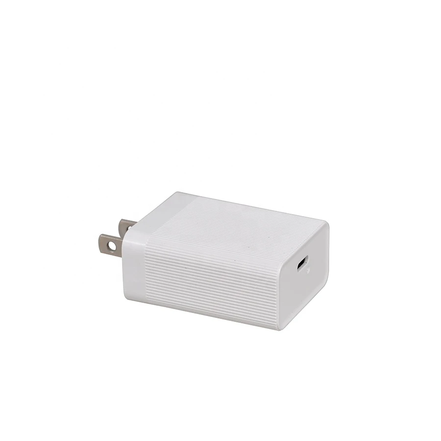 EU US Plug Travel USB charger 1 Port Type-C 18w Mobile Charger PD Quick Charge