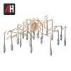 Europe style clear pendant gold color G9 glass crystal wall light