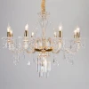 European luxury candle crystal chandelier modern living room dining room crystal pendant hotel banquet hall decorative lighting