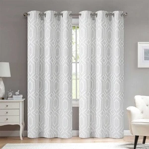 European Style polyester Drapes Blackout Grommet Curtains for Living Room/Hotel