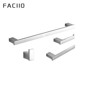 FACIIO Fashion Wall Mounted 304 stainless steel  hotel  4 piece bathroom hardware set