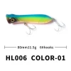 Factory blank poppers handmade plastic big mouth popper fishing lures