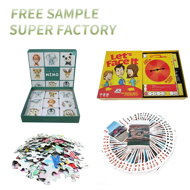 Factory direct customized CMYK printing customized printing family parent-child interactive board games
