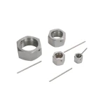 factory direct sale hydraulic hex nut fitting wholesale carbon steel hexagon nuts with set pin holes