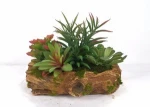 factory direct sale small size fake succulent plants potted plant mini Artificial bonsai