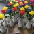Import Factory direct supply LED artificial single rose lamp with resin vase for living room decoration from China