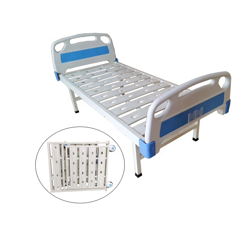 factory hot selling medical equipment cheap folding flat hospital bed