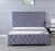 Import factory luxury modern bed room furniture velvet bed with storage from China