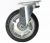 Import Factory price  8 inch rubber  caster wheel with brake  for 660 L Garbage bin from China