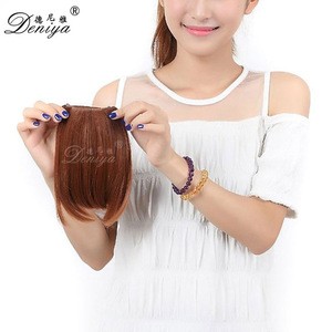 Factory Price Classic style 100% remy human hair bangs clip in fringe