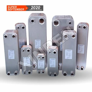 Factory Price R22 R404A R410A R717 Water to Refrigerant Water Cooling Condenser Brazed Plate Heat Exchanger