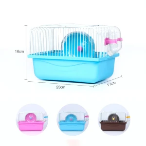 Factory Price Roof Type Mini Hamster Carrier Cages Pet House For Hamsters Small Animal