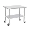Factory Price Stainless Steel Bar Cart Serving Tea Trolley