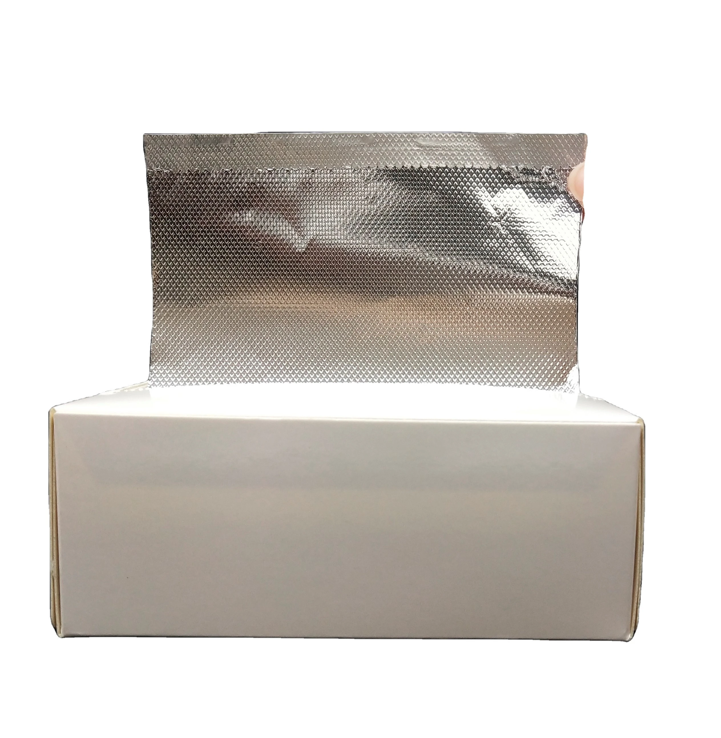 Factory Quality Hairdressing tissue aluminum foil for hair salon in roll or pop up sheet precut sheet