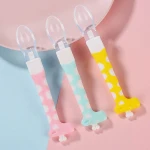 Factory sale cheap no smell does not hurt soft silicone products baby food spoon
