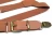 Import factory supplier cheap Custom men Solid colorful elastic adjustable Brown buckle suspenders for party wedding from China