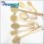 Factory supply customized Boar Bristle Round Brush  bath shower body massage cleaning brush