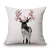 Import Factory wholesale cushion cover thick fabric deer head pattern custom printed pillow cases decorative throw pillow covers from China