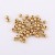 Import factory wholesale gold color 3mm brass metal hollow beads for jewelry accessories from China