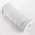 Import factory wholesale in stock 3mm white black color knitted braided elastic band with high elasticity from China