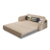 Factory Wholesale Nordic Furniture Solid Wood Fabric Living Room Sofa Bed