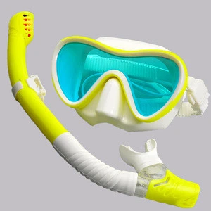 factory wholesale price low volume plate color lenses free breath anti fog snorkel full face scuba waterproof dive mask