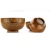 Import Factory wholesale wooden noodle bowl custom logo engraved bowl from China
