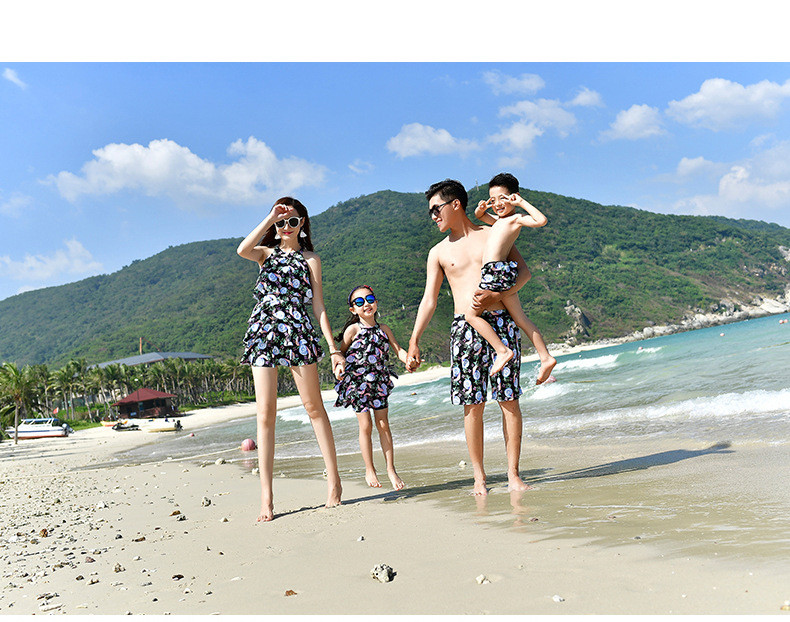 Family Matching Clothes Matching Swimwear Mum And Son Family