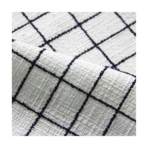 Fancy tweed fabric 10%Rayon 28%Polyester 60%Cotton 2%Nylon woven for suit
