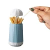 Fashion Home Restaurant Decoration Toothpick Holder Creative Hand Pressure Toothpick Box with 300PCS Eco-Friendly Bamboo