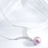 Fashion Jewellery Freshwater Pearls 925 Sterling Silver Jewelry Pearl Pendant Necklace Mothers Day Wholesale Gifts