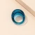 Import Fashion Jewelry Retro Gold Foil Sky Blue Resin Acrylic Finger Ring Geometric Waterdrop Acrylic Band Ring from China