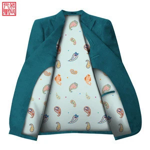 Fashion MTM wholesale custom print blazer official mens suit